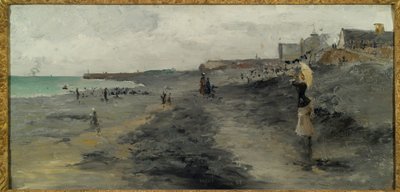 Beach by Dieppe by Frank Myers Boggs